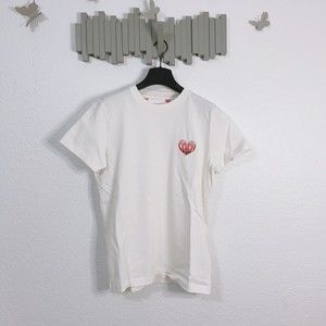 Coach XS C9801 Signature Heart T Shirt White Love Embroidery NWT Org $150